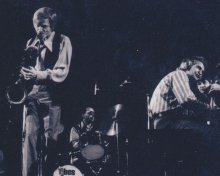 Gerry Mulligan, Jack Six and Alan Dawson with Dave in concert. 
